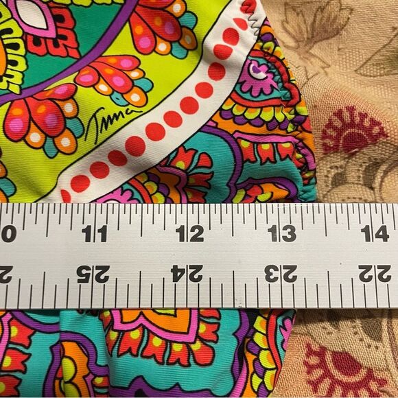 Trina Turk Moroccan Medallion Goddess High-Neck One Piece Swimsuit Bathing Suit - Picture 13 of 14